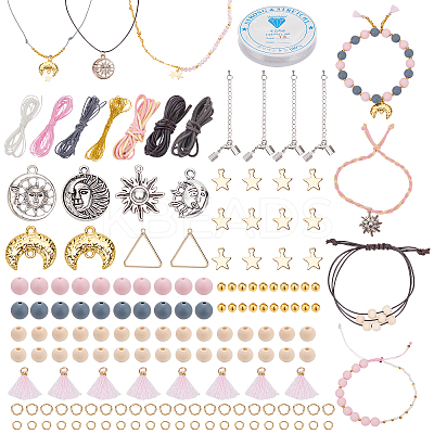 DIY Moon and Sun Bracelet Making Kit DIY-PH0009-54-1
