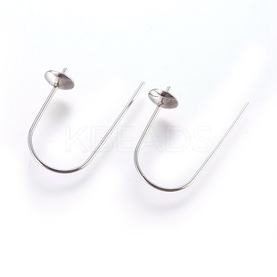 Tarnish Resistant 304 Stainless Steel Earring Hooks STAS-P237-13P-1