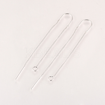Brass Stud Earring Findings X-KK-Q735-364P-1