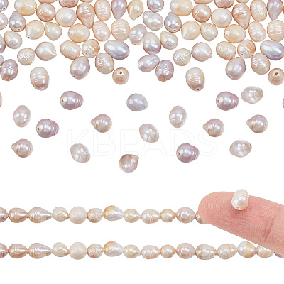 2 Strands Natural Baroque Pearl Keshi Pearl Beads Strands PEAR-GO0001-12-1