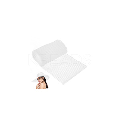 Plastic Wrinkle Mesh Fabric for Dress Headwear Accessories DIY-WH0588-16B-1