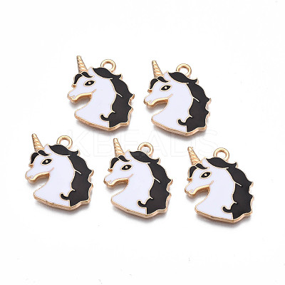 Alloy Enamel Pendants ENAM-S130-20-1