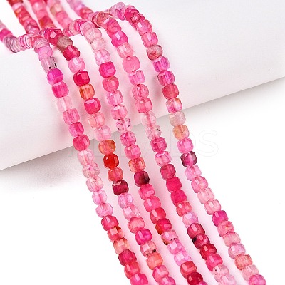 Dyed Natural Agate Beads Strands G-T138-211G-1