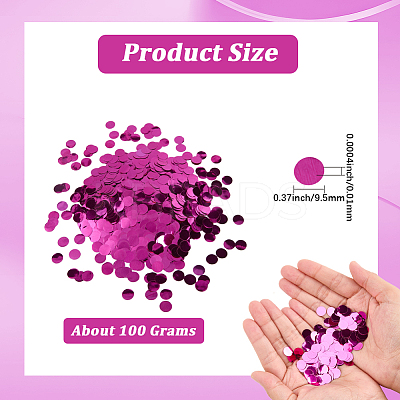 100G PE Paillette/Sequin Confetti DIY-SP0005-41C-1