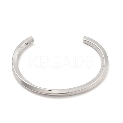 304 Stainless Steel Cuff Bangles for Women BJEW-K252-05P-1