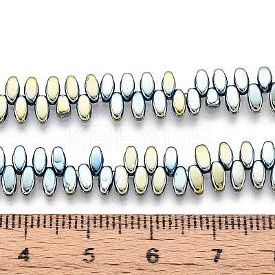 Electroplated Synthetic Non-magnetic Hematite Beads Strands G-T139-65F-1