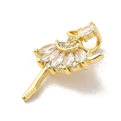 Brass Cubic Zirconia Pendants LS-KK-M278-12G-1