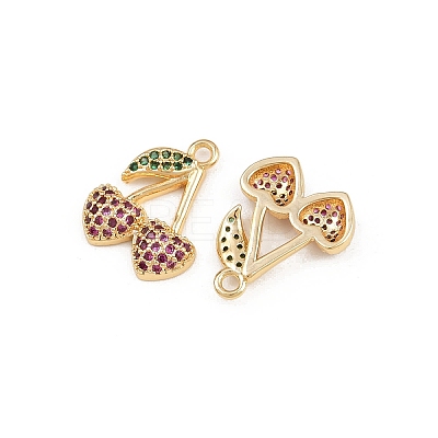 Brass Micro Pave Cubic Zirconia Pendants KK-C115-03D-04G-1