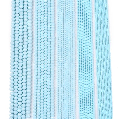 Opaque Solid Color Imitation Jade Glass Beads Strands LS-EGLA-A044-P8mm-D06-1