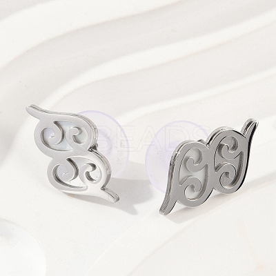 304 Stainless Steel Stud Earrings EJEW-Z089-26P-1