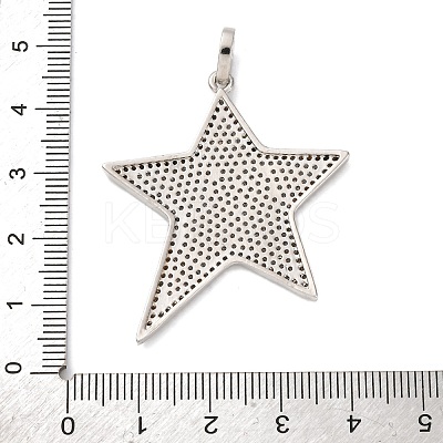 Brass Micro Pave Cubic Zirconia Pendants KK-U076-09P-1