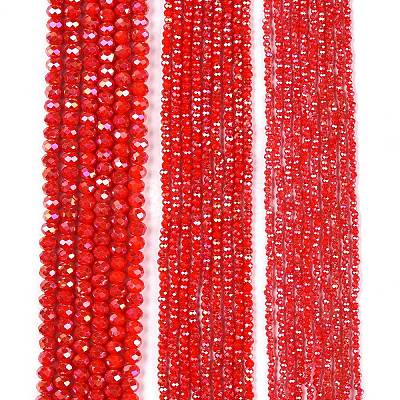 Electroplate Glass Beads Strands EGLA-A044-P2mm-B22-1
