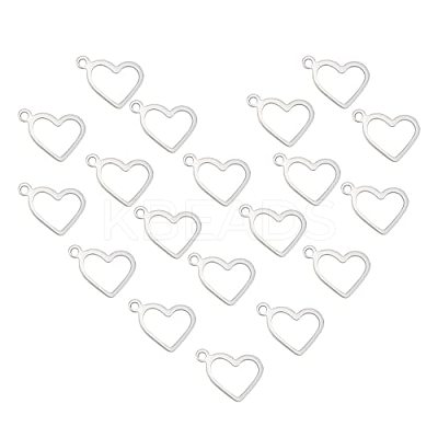304 Stainless Steel Open Pendants STAS-UN0046-76-1