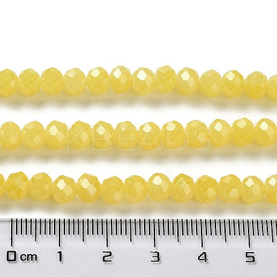 Baking Paint Imitation Jade Glass Bead Strands DGLA-A034-J6MM-A24-1