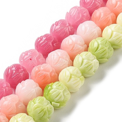Carved Synthetic Coral Beads CORA-R021-07-1