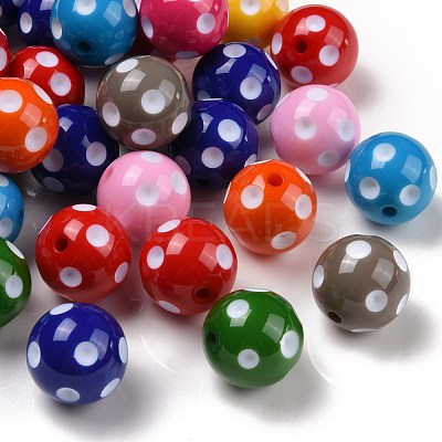 Chunky Bubblegum Acrylic Beads SACR-S146-20mm-M-1