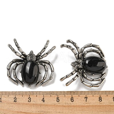 Natural Obsidian Pendants G-G147-05AS-13-1