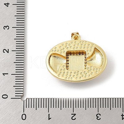 Brass Pave Synthetic Turquoise Pendants X-KK-U047-20G-01-1