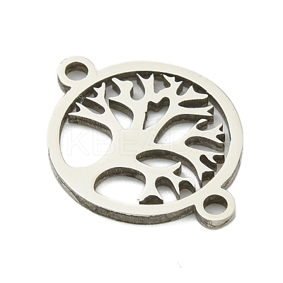 Non-Tarnish 201 Stainless Steel Connector Charms STAS-M015-18P-1