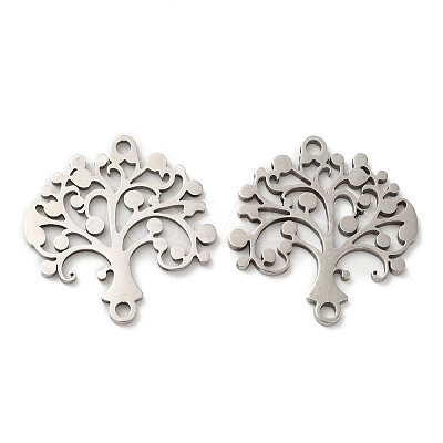 Non-Tarnish 201 Stainless Steel Connector Charms STAS-Q245-14P-1