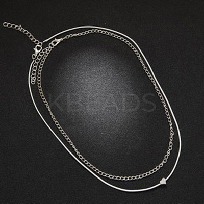 Beach Alloy Heart Multi-strand Anklets for Women FS-WG18EA5-01-1