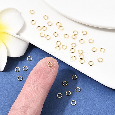 SHEGRACE Brass Open Jump Rings XGR0078G-12G-1