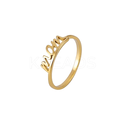 Mother's Day 201 Stainless Steel Finger Rings FS-WG75A9C-02-1