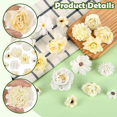 60Pcs Cloth Flower DIY-SP0005-73C-1