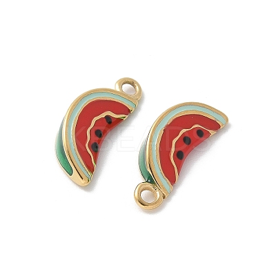 304 Stainless Steel Enamel Pendants STAS-Z122-25G-01-1