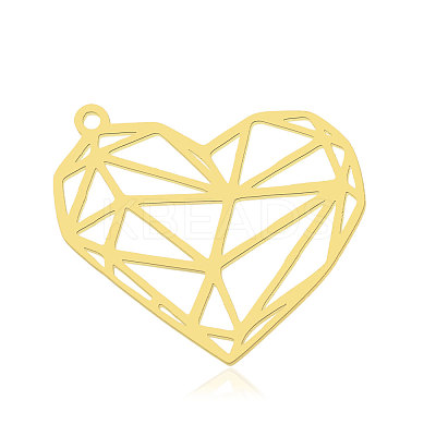 Ion Plating(IP) 201 Stainless Steel Pendants STAS-N090-LA872-2-1