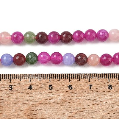 Dyed Natural Malaysia Jade Beads Strands G-G021-02A-29-1