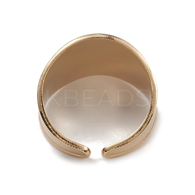 Ion Plating(IP) 304 Stainless Steel Eye Open Cuff Rings for Women RJEW-G285-22G-1