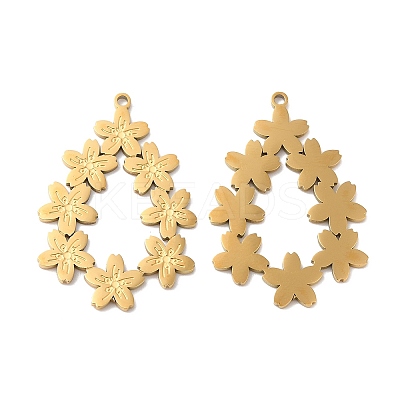 Ion Plating(IP) 316L Surgical Stainless Steel Pendants STAS-H213-36G-1