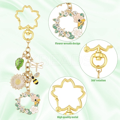 Alloy Enamel Pendant Decorations KEYC-YW00219-01-1