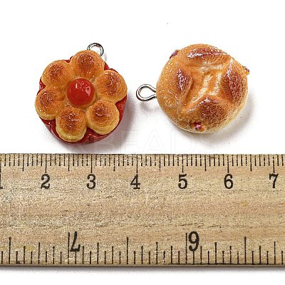 Imitation Food Opaque Resin Pendants RESI-A031-01-1