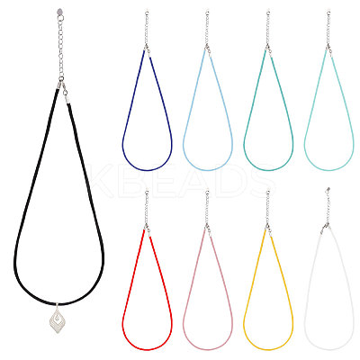 9Pcs 9 Colors Round Nylon Milan Cord Necklace Making NJEW-PH01635-1