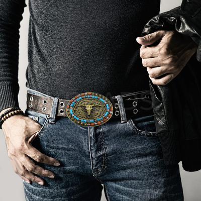 2Pcs 2 Colors Alloy Belt Buckles FIND-CA0010-32-1