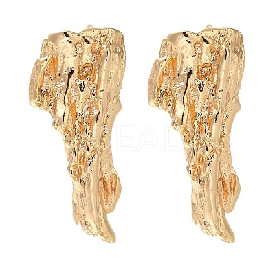Brass Stud Earring Findings KK-U038-03G-1