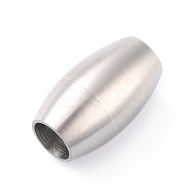 Tarnish Resistant 304 Stainless Steel Magnetic Clasps with Glue-in Ends STAS-F276-01P-1