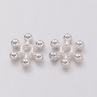 Snowflake Alloy Spacer Beads LS-X-TIBEB-0581-S-NR-1