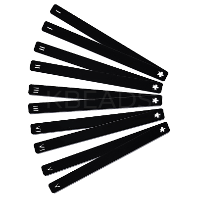 1Set Acrylic Rolling Mud Stick Guide AJEW-BC0007-71-1
