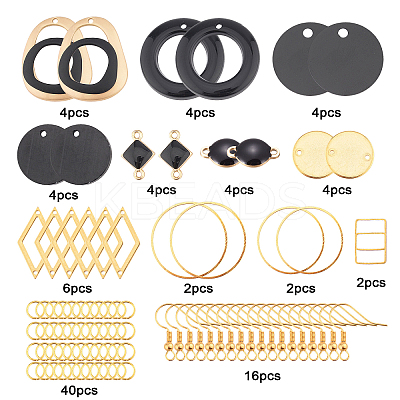 DIY Dangle Earring Making Kits DIY-SC0013-18G-1