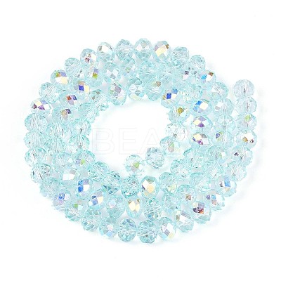 Transparent Glass Beads Strands X-EGLA-N016-6mm-01-1