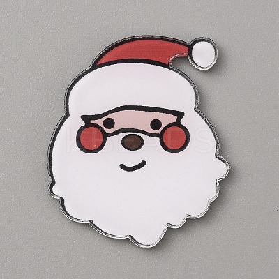 Christmas Acrylic Cabochons SACR-WH0011-05C-1