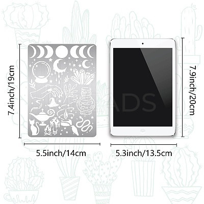 Magic Theme Stainless Steel Metal Cutting Dies Stencils DIY-WH0289-085-1