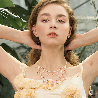Bohemian Style Bib Necklaces NJEW-PH0001-11-1
