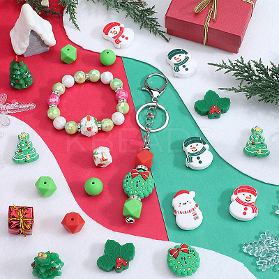 10 Styles Food Grade Eco-Friendly Silicone Beads SIL-SC0002-19-1