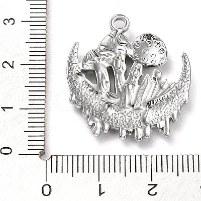Non-Tarnish 304 Stainless Steel Pendants STAS-M323-42P-1