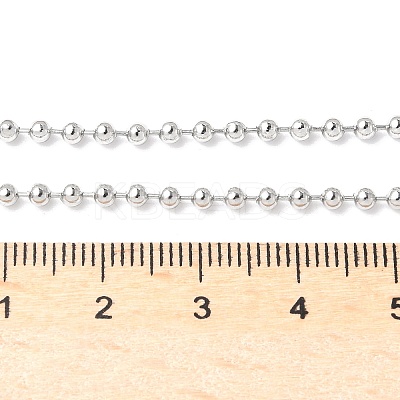 Tarnish Resistant Classic Plain 304 Stainless Steel Mens Womens Ball Chain Necklaces LS-STAS-M174-007-1