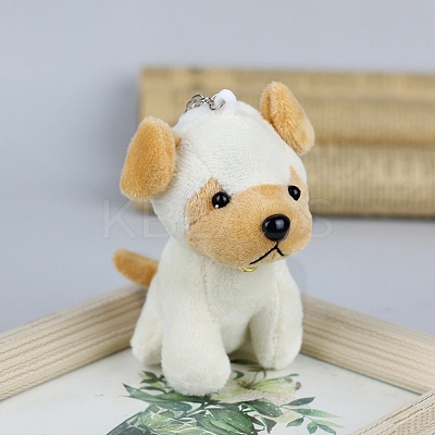 Cartoon PP Cotton Plush Simulation Soft Stuffed Animal Toy Dog Pendants Decorations LS-HJEW-K043-06-1